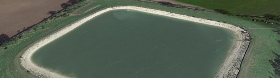 Picture of WATR pro units in a river alongside a map showing the location of the units