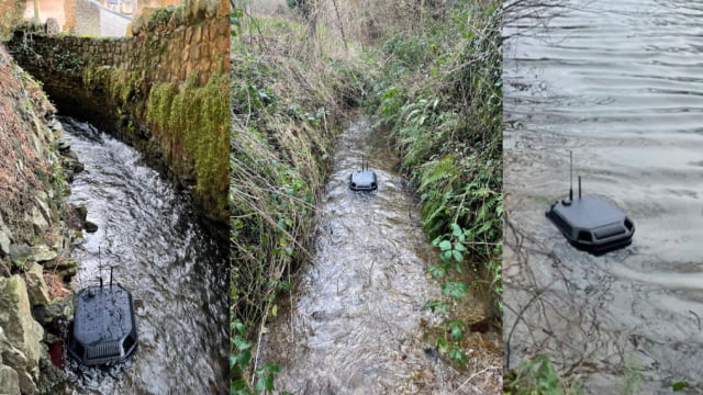 Picture of WATR pro units in a river
