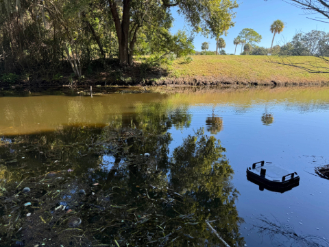 Smart North Florida installation in a river