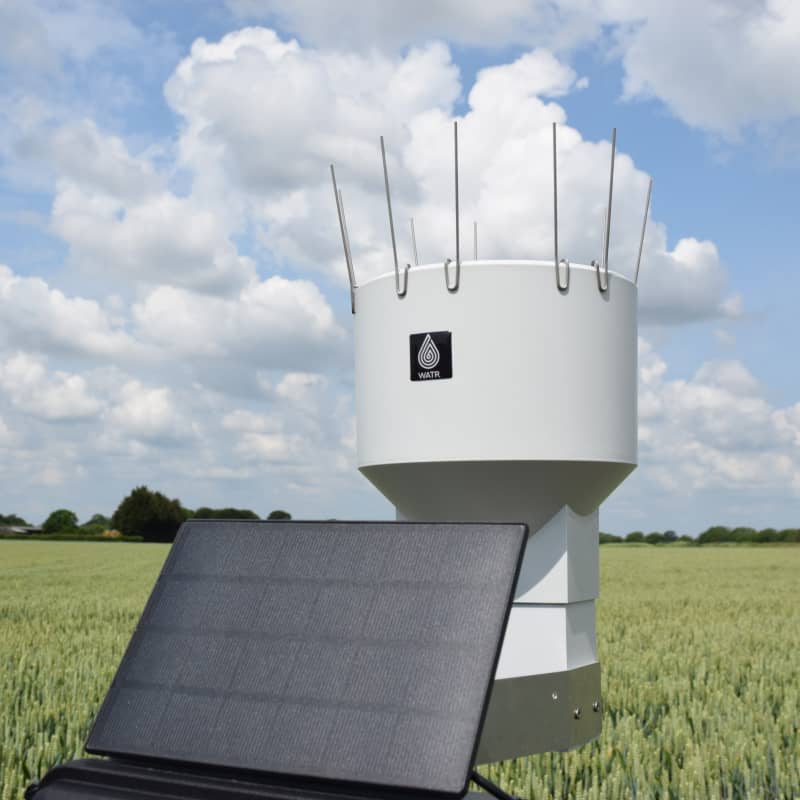 Close-up photo of the Beacon of Hope lighthouse with embedded contactless donation sensor