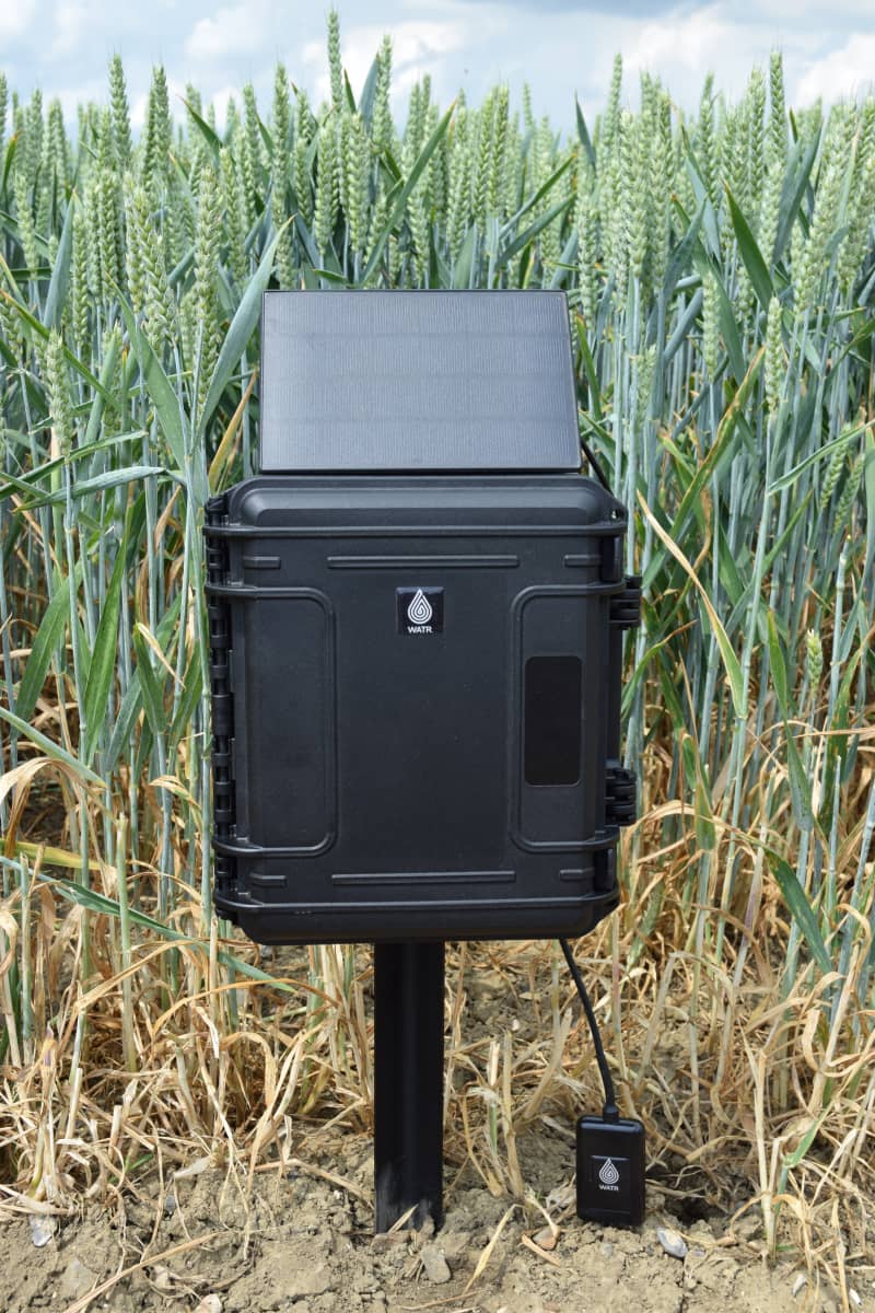 Alternate angle photo of the Tera unit in a field